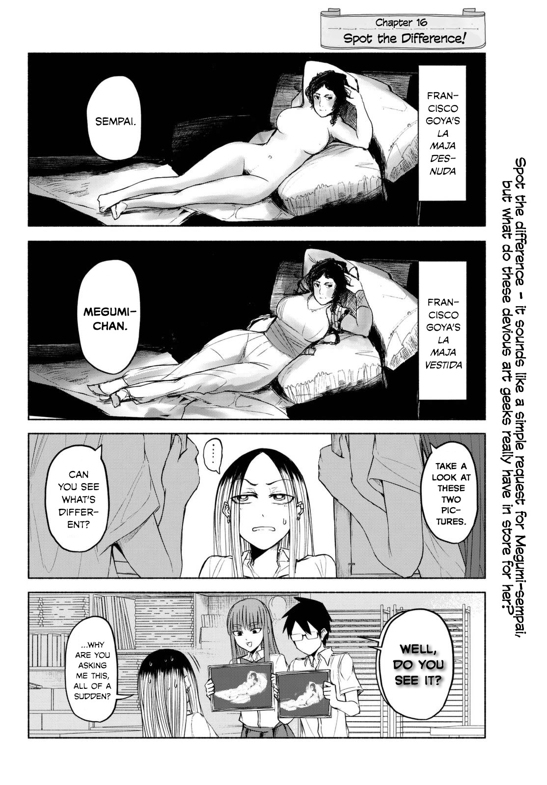 Rough Sketch Senpai Chapter 16 page 2 - Chapter 16: Spot the Difference!