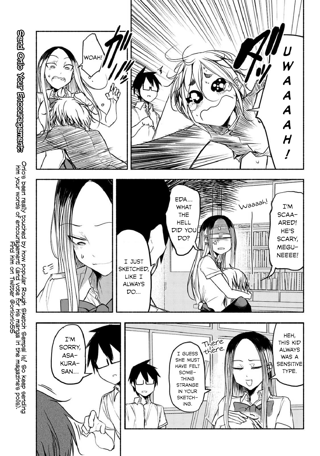 Rough Sketch Senpai Chapter 18 page 19 - Chapter 18: Chasing Senpai