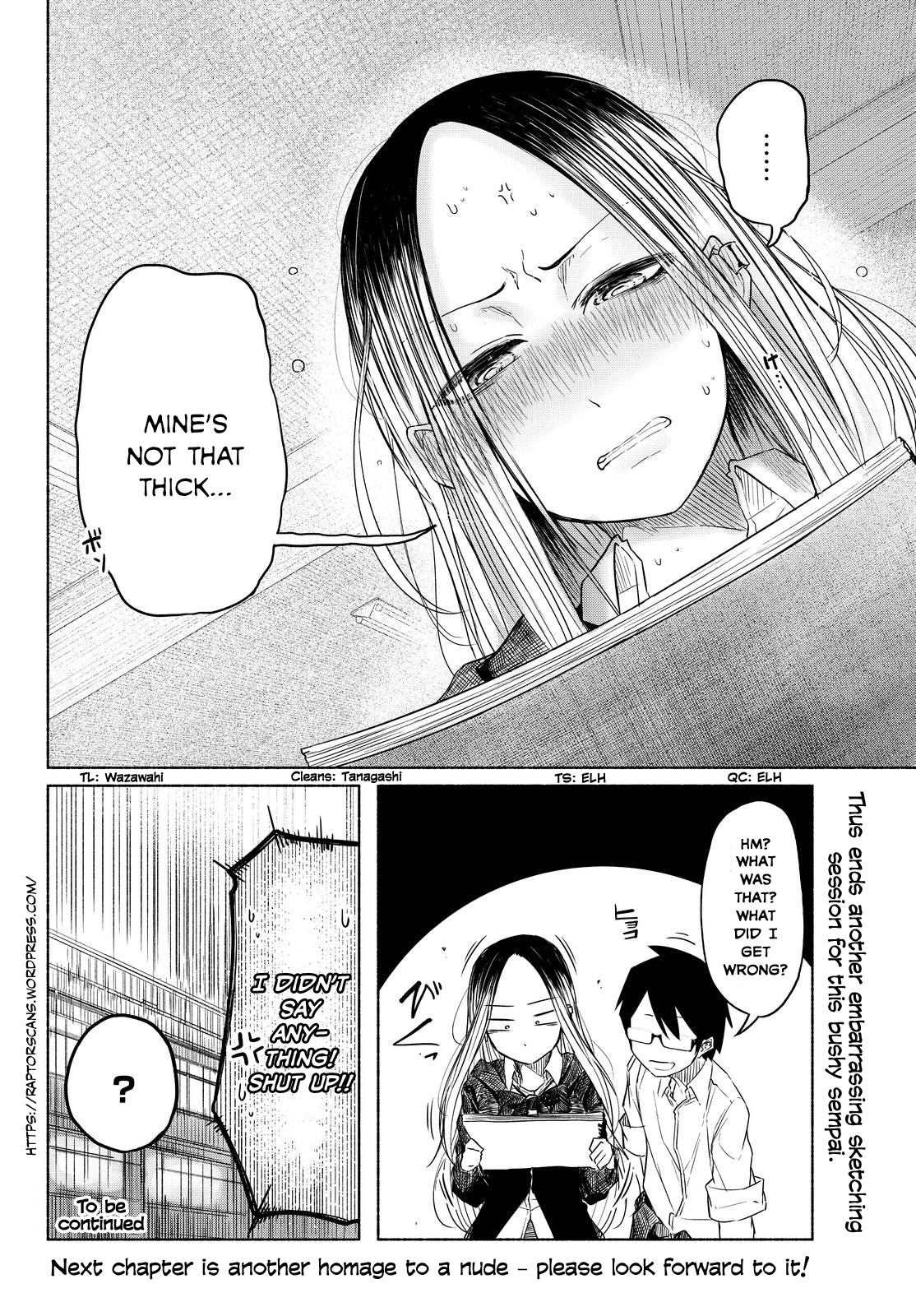 Rough Sketch Senpai Chapter 4 page 10 - Chapter 4: Senpai in the Nude