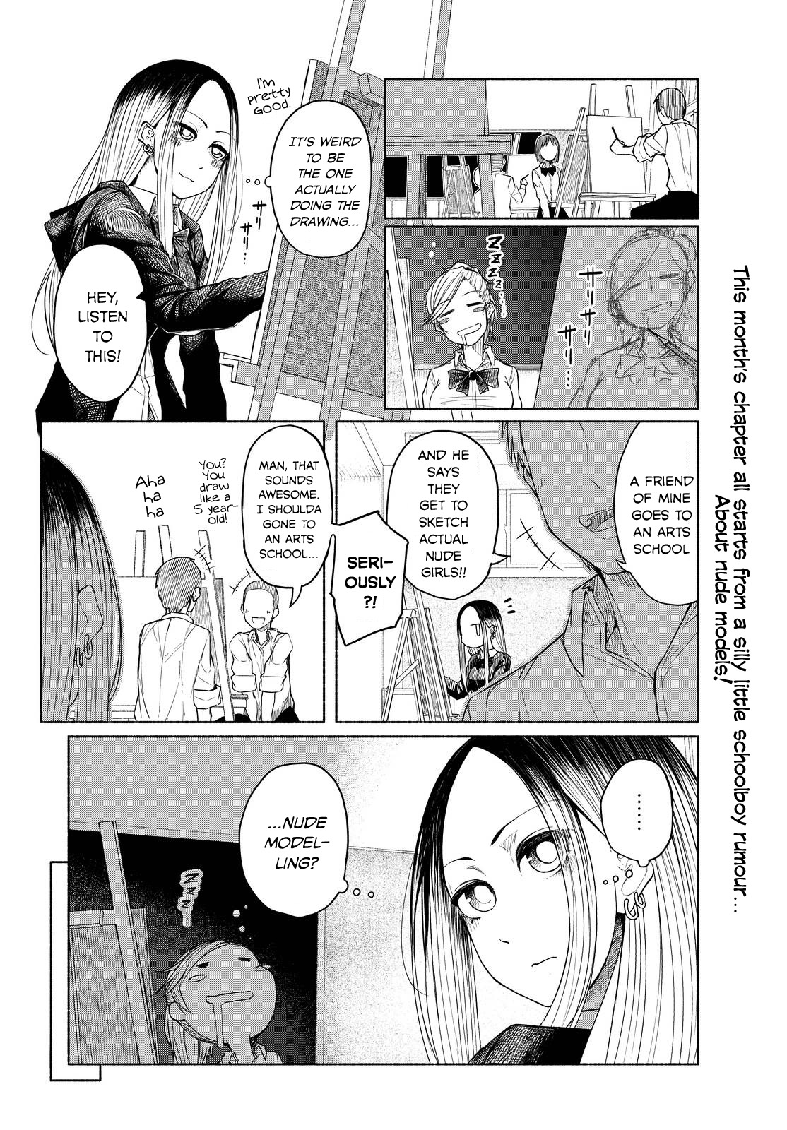 Rough Sketch Senpai Chapter 4 page 2 - Chapter 4: Senpai in the Nude
