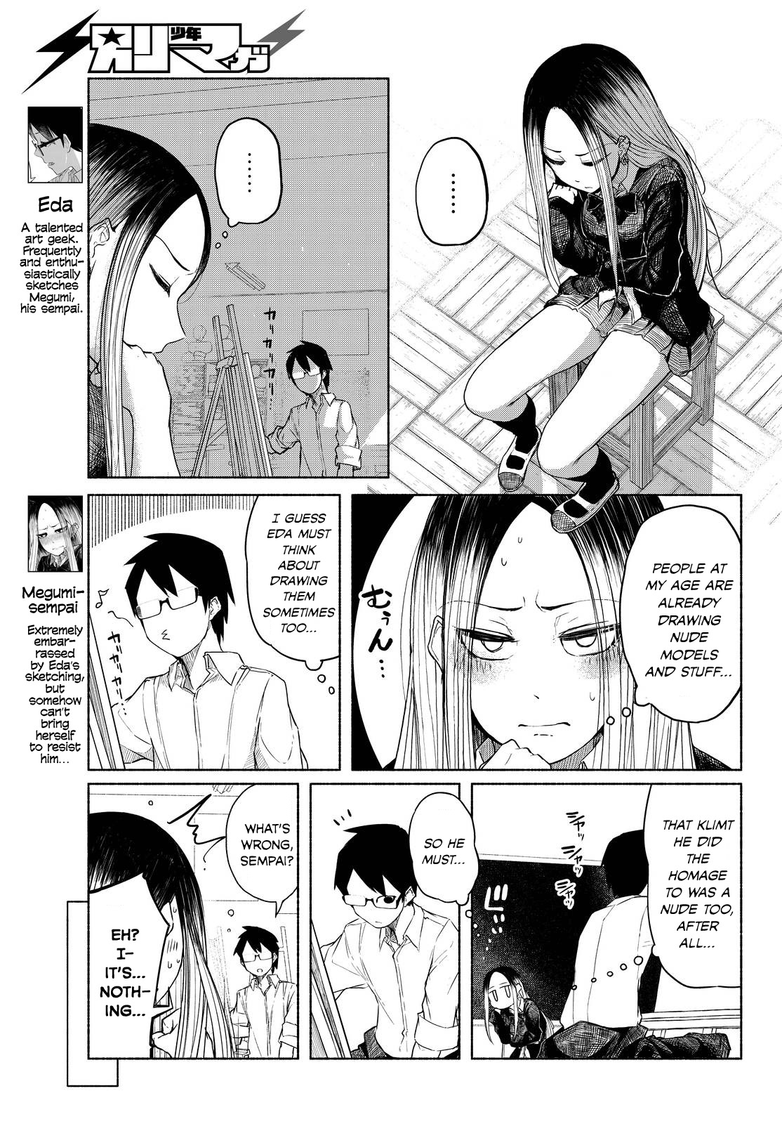 Rough Sketch Senpai Chapter 4 page 3 - Chapter 4: Senpai in the Nude