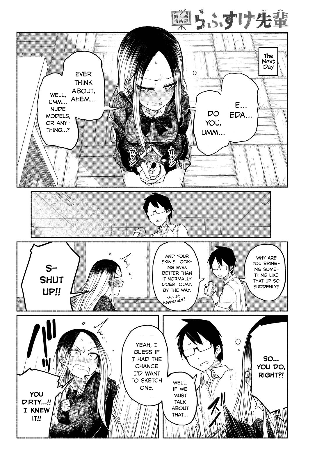 Rough Sketch Senpai Chapter 4 page 6 - Chapter 4: Senpai in the Nude