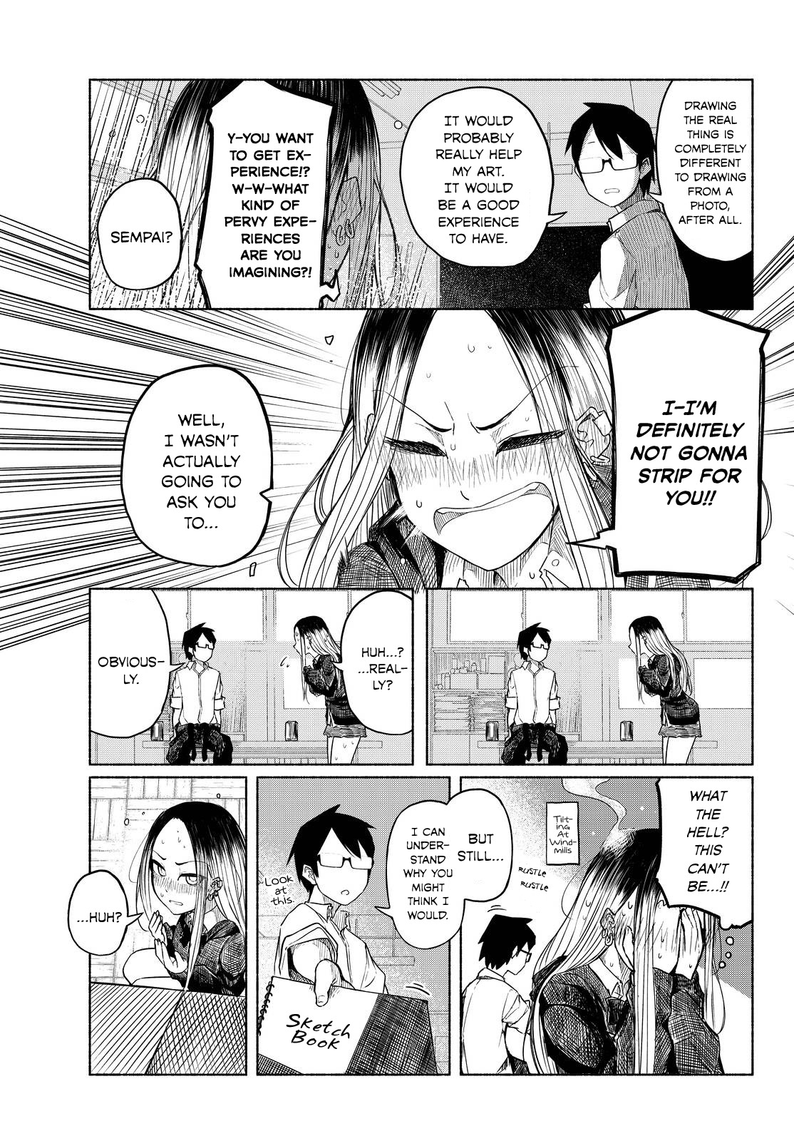 Rough Sketch Senpai Chapter 4 page 7 - Chapter 4: Senpai in the Nude