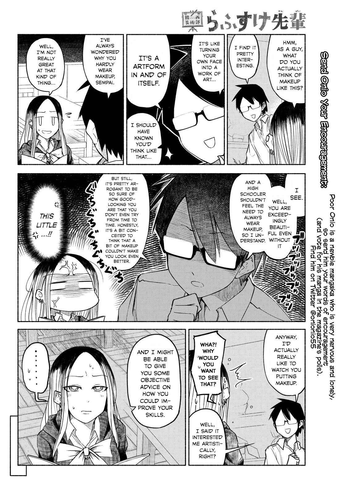 Rough Sketch Senpai Chapter 6 page 4 - Chapter 6: Close Your Eyes, Senpai