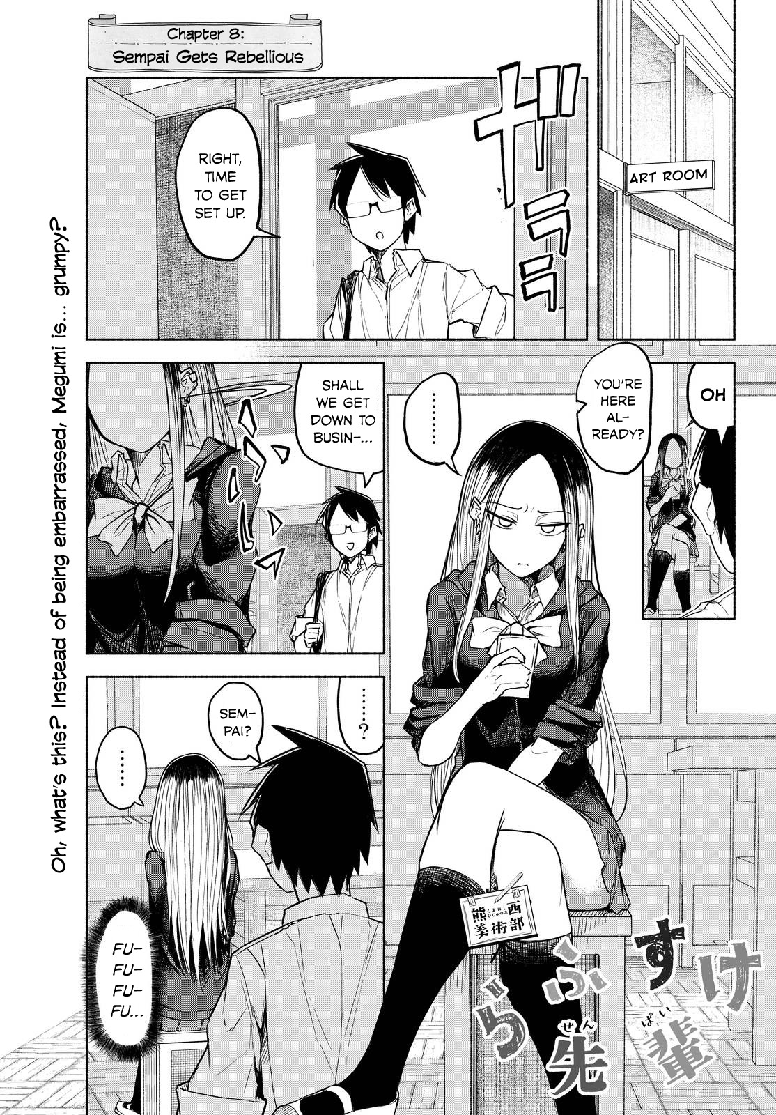 Rough Sketch Senpai Chapter 8 page 1 - Chapter 8: Senpai Gets Rebellious