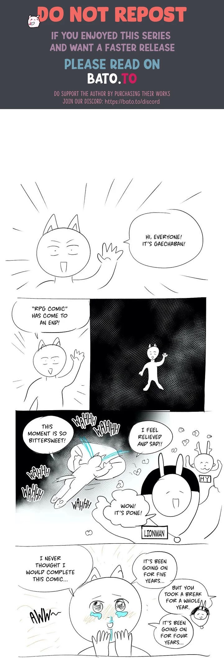RPG Chapter 185.5 page 1 - Chapter 185.5: Creator's Note