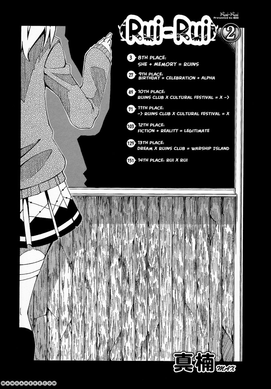 Rui-Rui Chapter 8 page 7 - Chapter 8 : She + Memories = Ruins