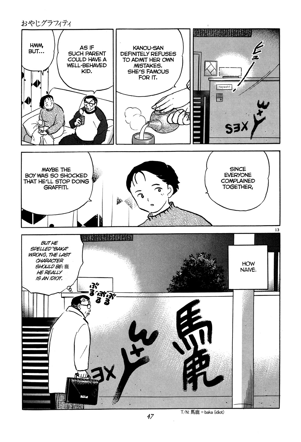 Rumic Theater Chapter 3.2 page 13 - Vol.3 Chapter 2: Old Man Graffiti