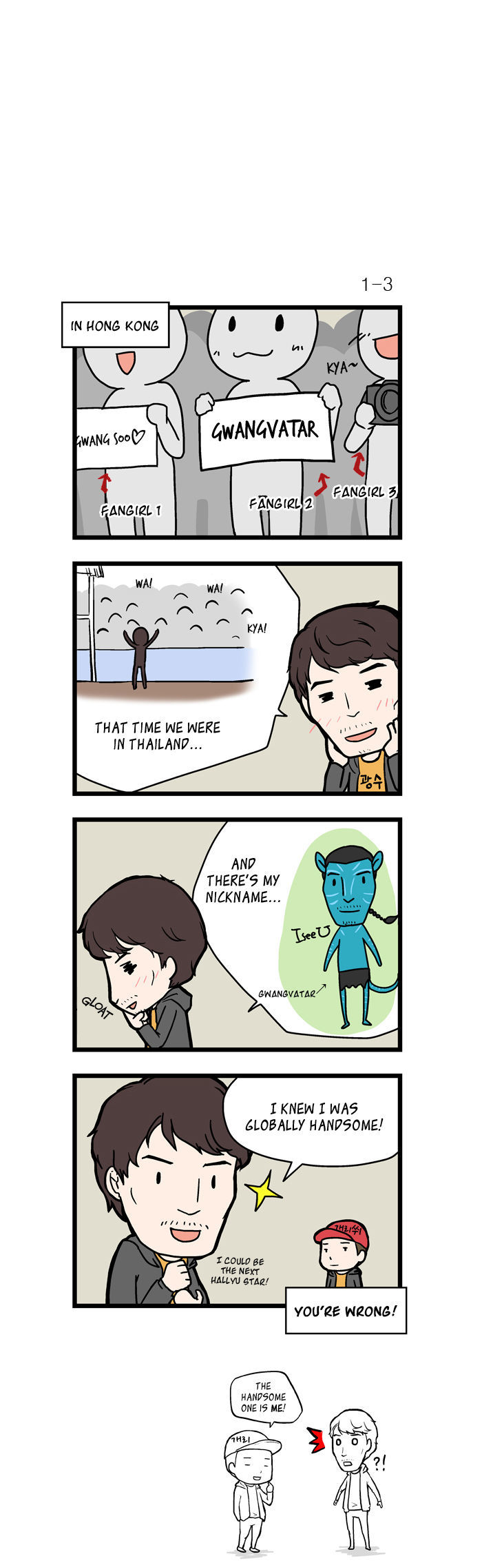Running Man Chapter 1 page 4 - Chapter 1 : The Cartoon Begins Today!