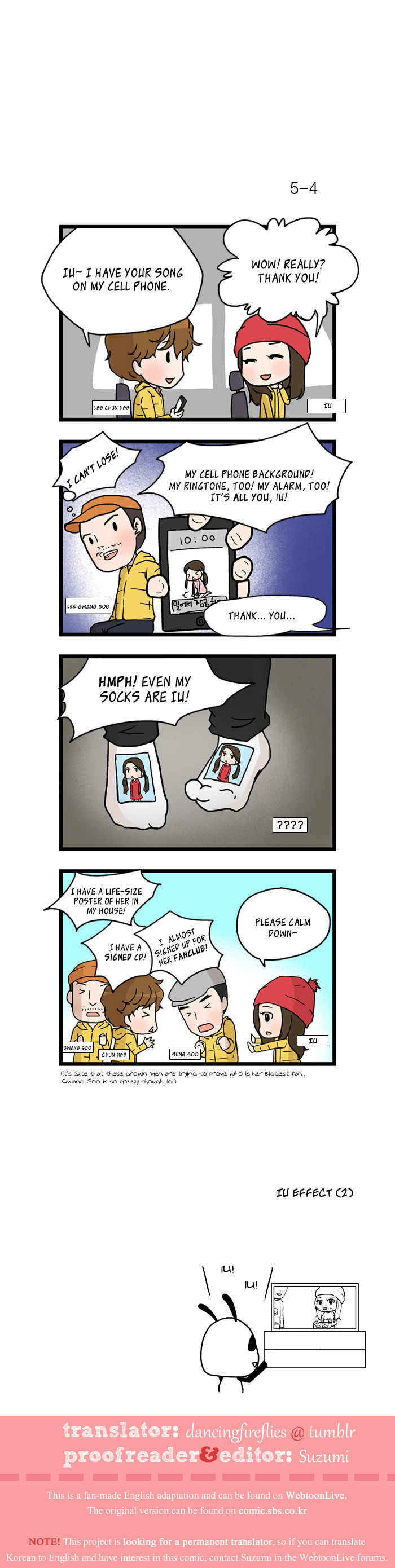 Running Man Chapter 5 page 4 - Chapter 5 : IU Effect