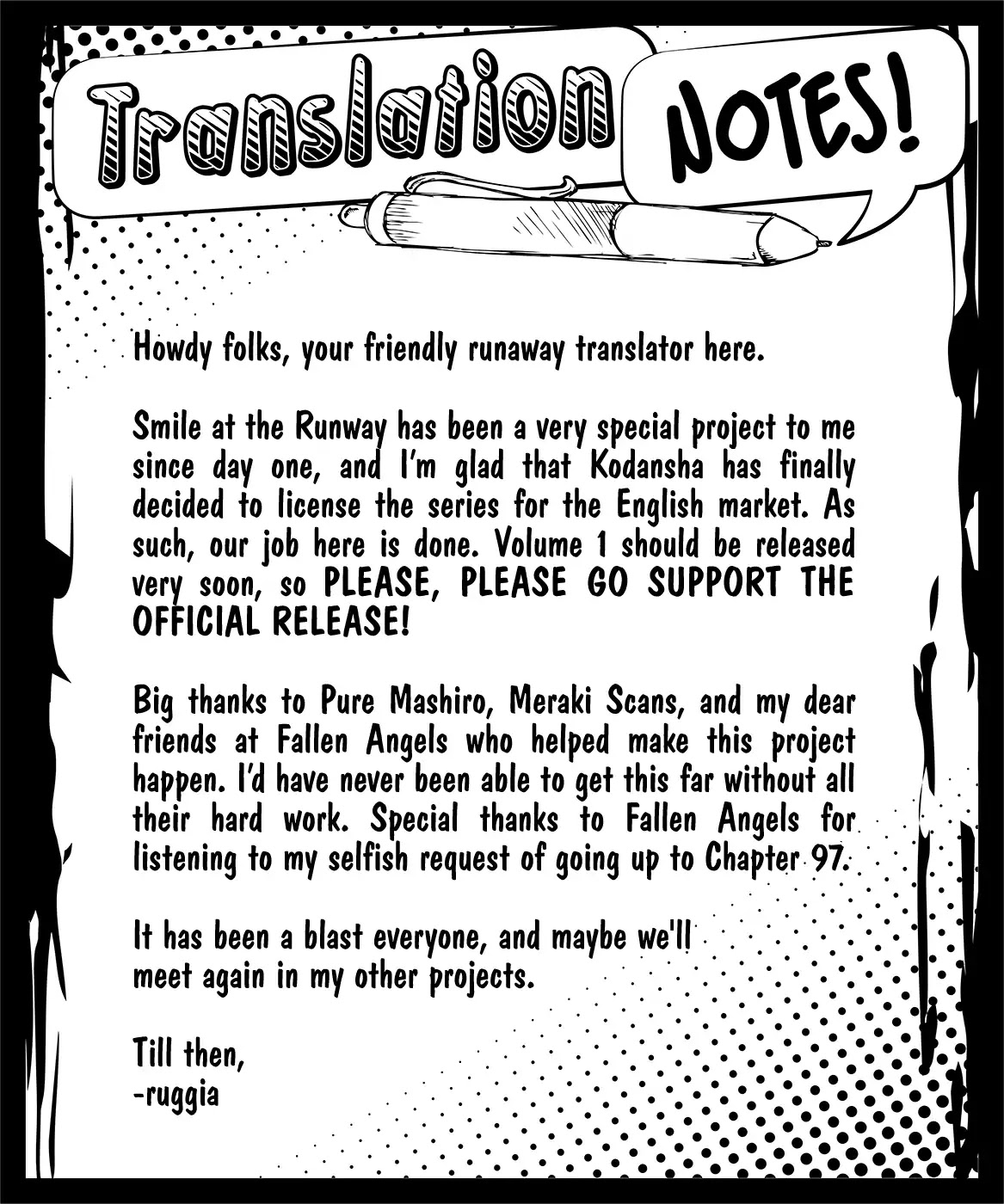 Runway de Waratte Chapter 97 page 21 - Chapter 97