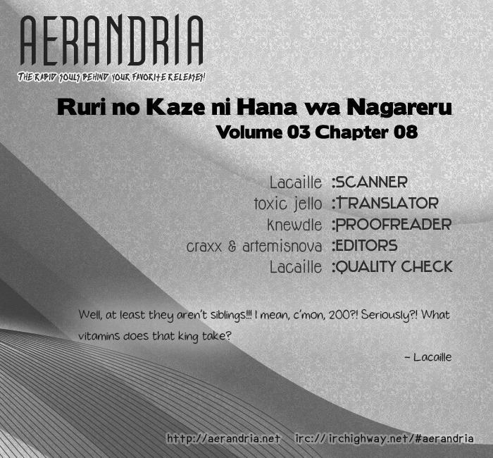 Ruri no Kaze ni Hana wa Nagareru Chapter 8 page 1 - Chapter 8