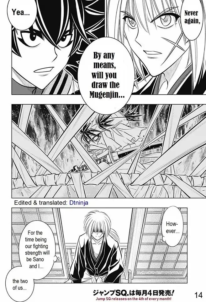 Rurouni Kenshin: Hokkaido Arc Chapter 13 page 14 - Chapter 13: Telegraph Hakodate-Kyoto