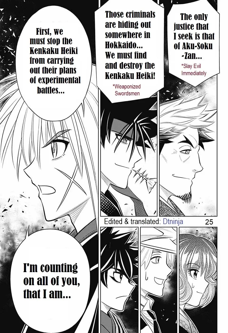 Rurouni Kenshin: Hokkaido Arc Chapter 14 page 25 - Chapter 14: Gathering