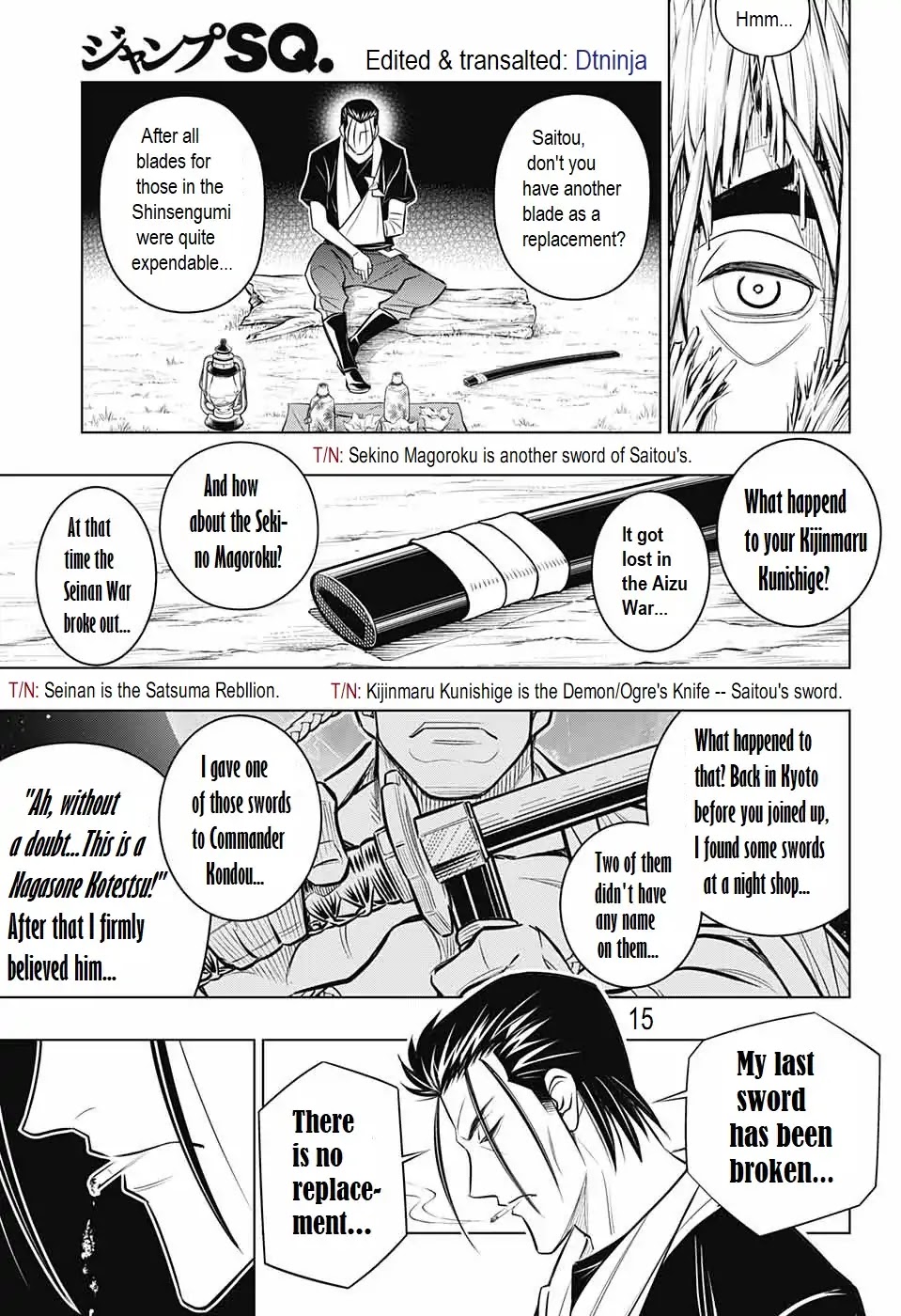 Rurouni Kenshin: Hokkaido Arc Chapter 15 page 14 - Chapter 15: There is Much to Discuss