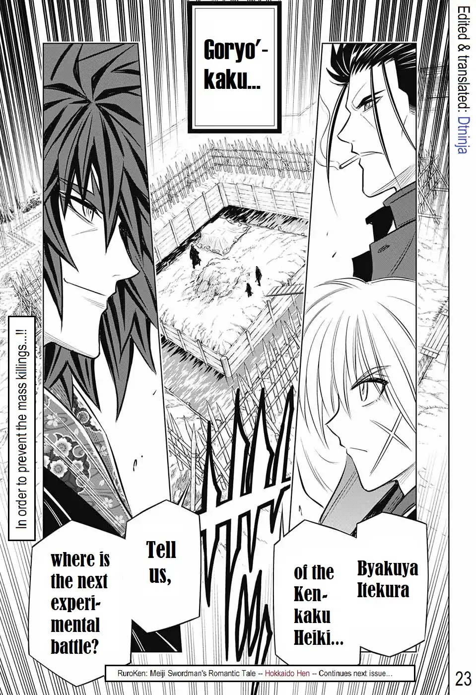Rurouni Kenshin: Hokkaido Arc Chapter 16 page 23 - Chapter 16: You Are!!!!