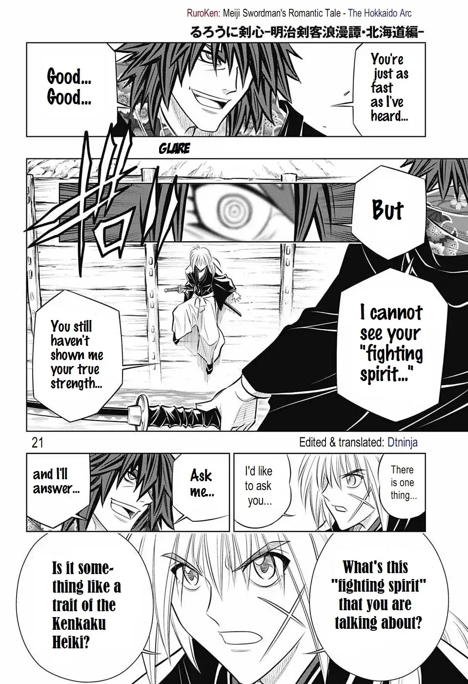 Rurouni Kenshin: Hokkaido Arc Chapter 17 page 20 - Chapter 17: Fighting Spirit