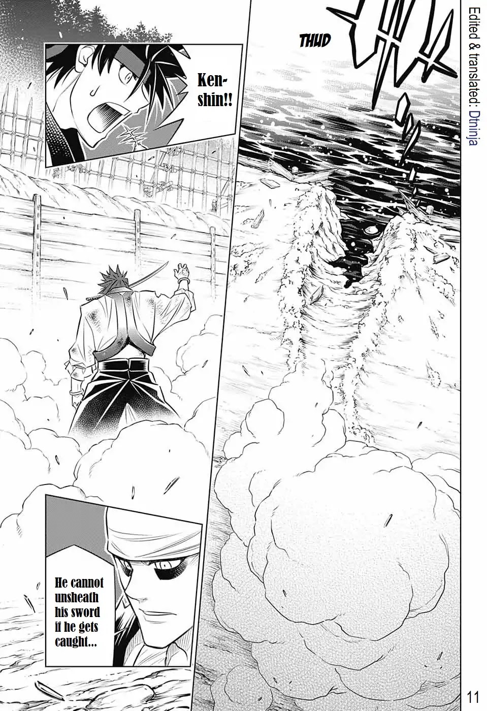 Rurouni Kenshin: Hokkaido Arc Chapter 18 page 10 - Chapter 18: Itekura's Fierce Attack