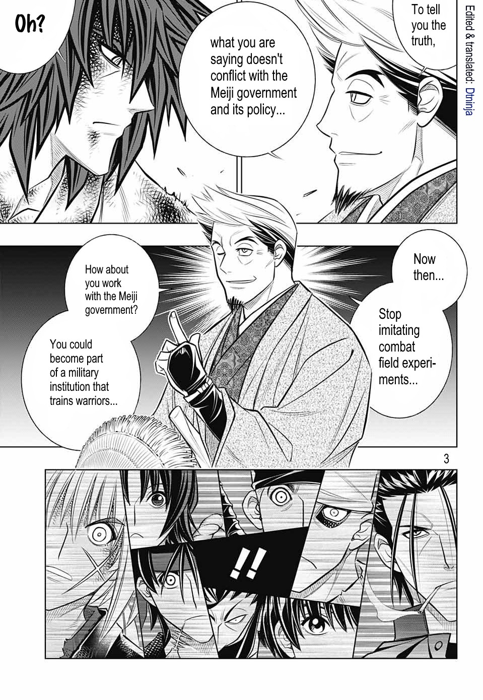 Rurouni Kenshin: Hokkaido Arc Chapter 19 page 3 - Chapter 19: Product of Hell