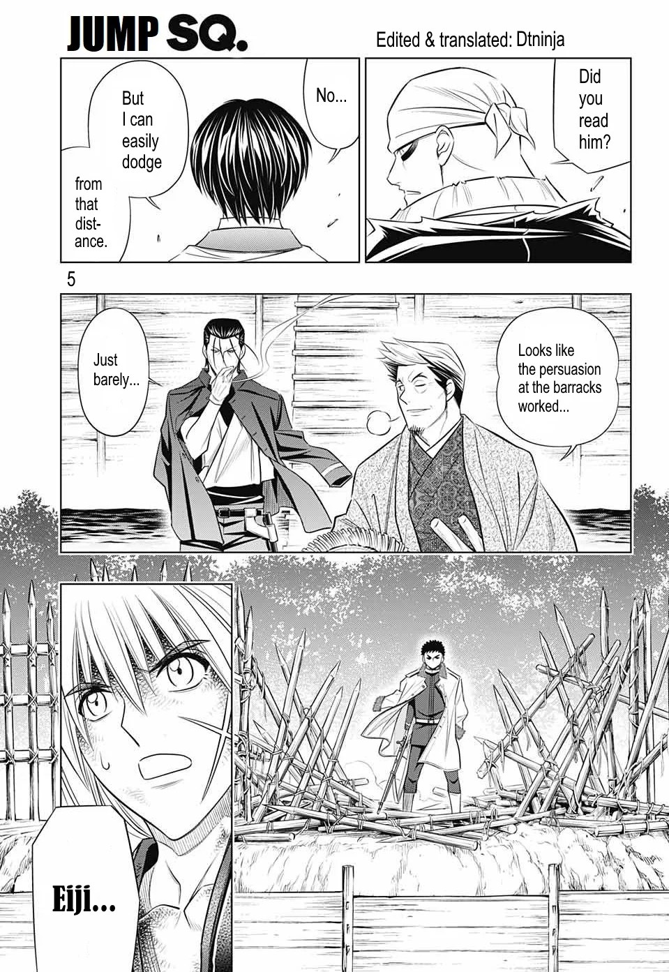Rurouni Kenshin: Hokkaido Arc Chapter 20 page 5 - Chapter 20: End of Interrogation