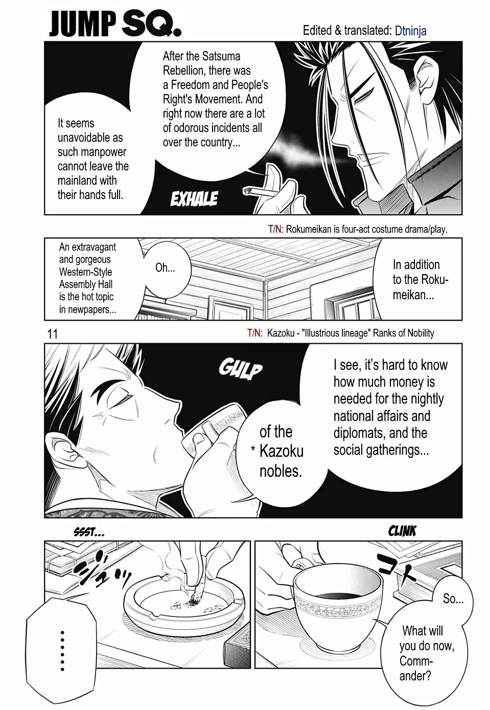 Rurouni Kenshin: Hokkaido Arc Chapter 21 page 10 - Chapter 21: Status Report from Hakodate