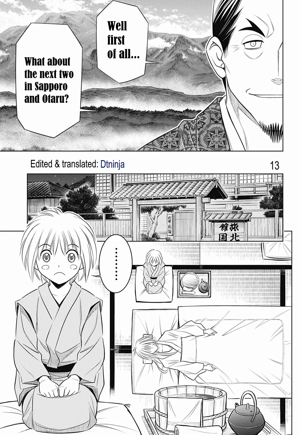 Rurouni Kenshin: Hokkaido Arc Chapter 21 page 12 - Chapter 21: Status Report from Hakodate