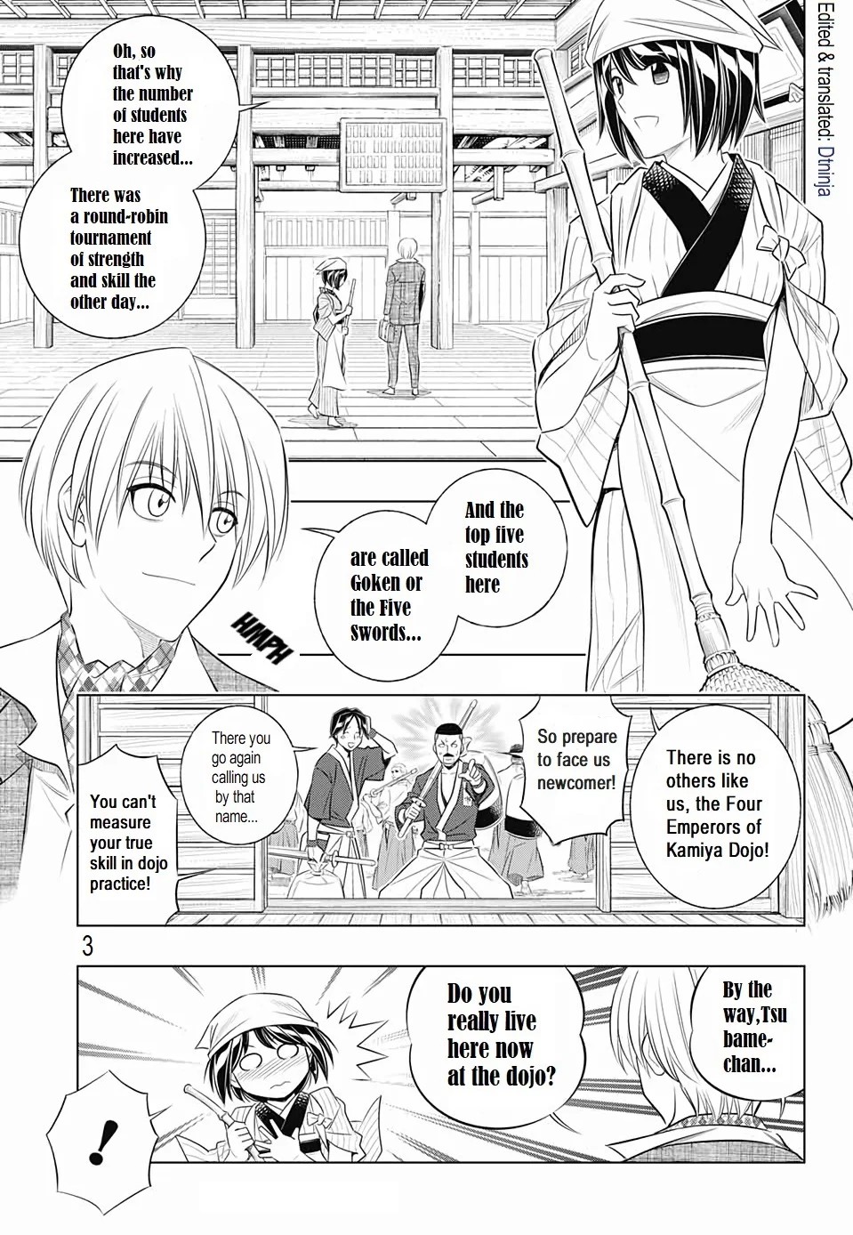 Rurouni Kenshin: Hokkaido Arc Chapter 21 page 3 - Chapter 21: Status Report from Hakodate