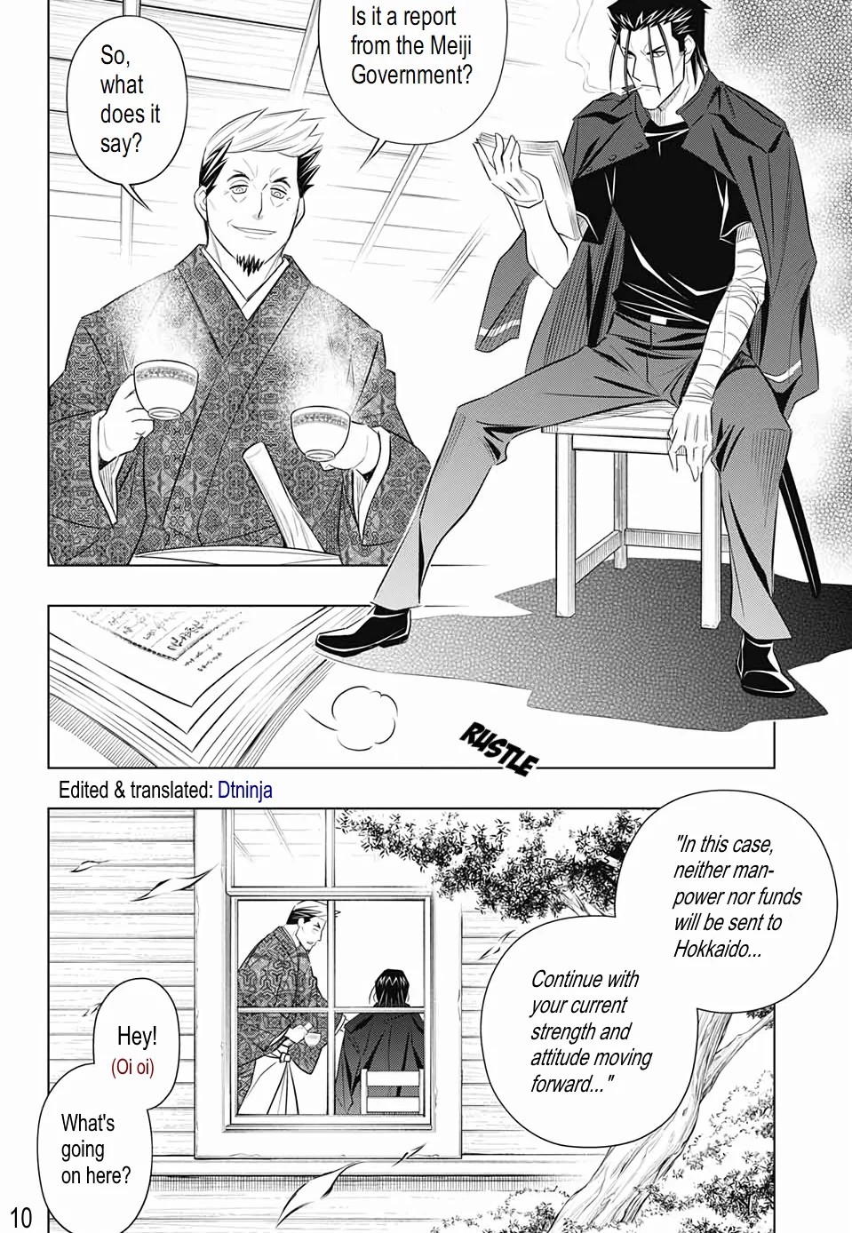 Rurouni Kenshin: Hokkaido Arc Chapter 21 page 9 - Chapter 21: Status Report from Hakodate