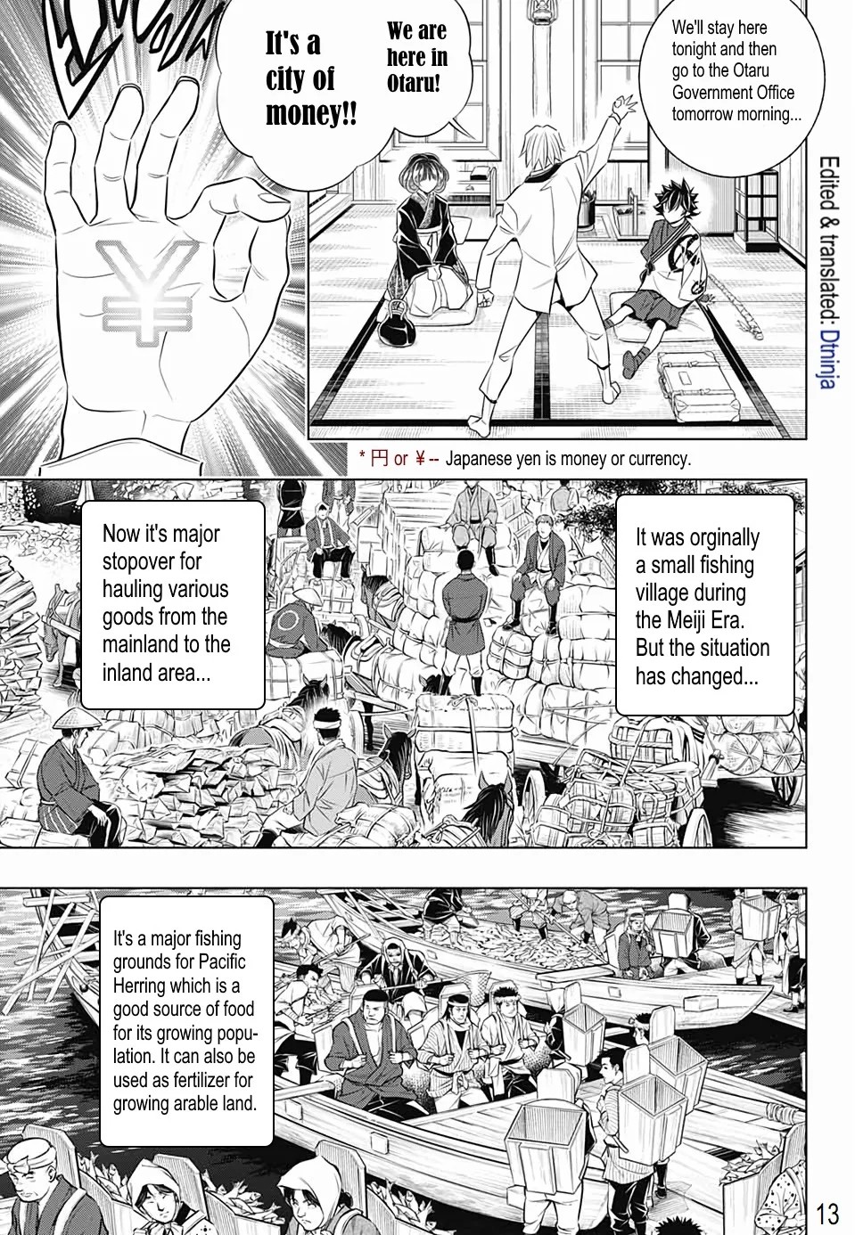 Rurouni Kenshin: Hokkaido Arc Chapter 22 page 12 - Chapter 22: Arrival in Otaru