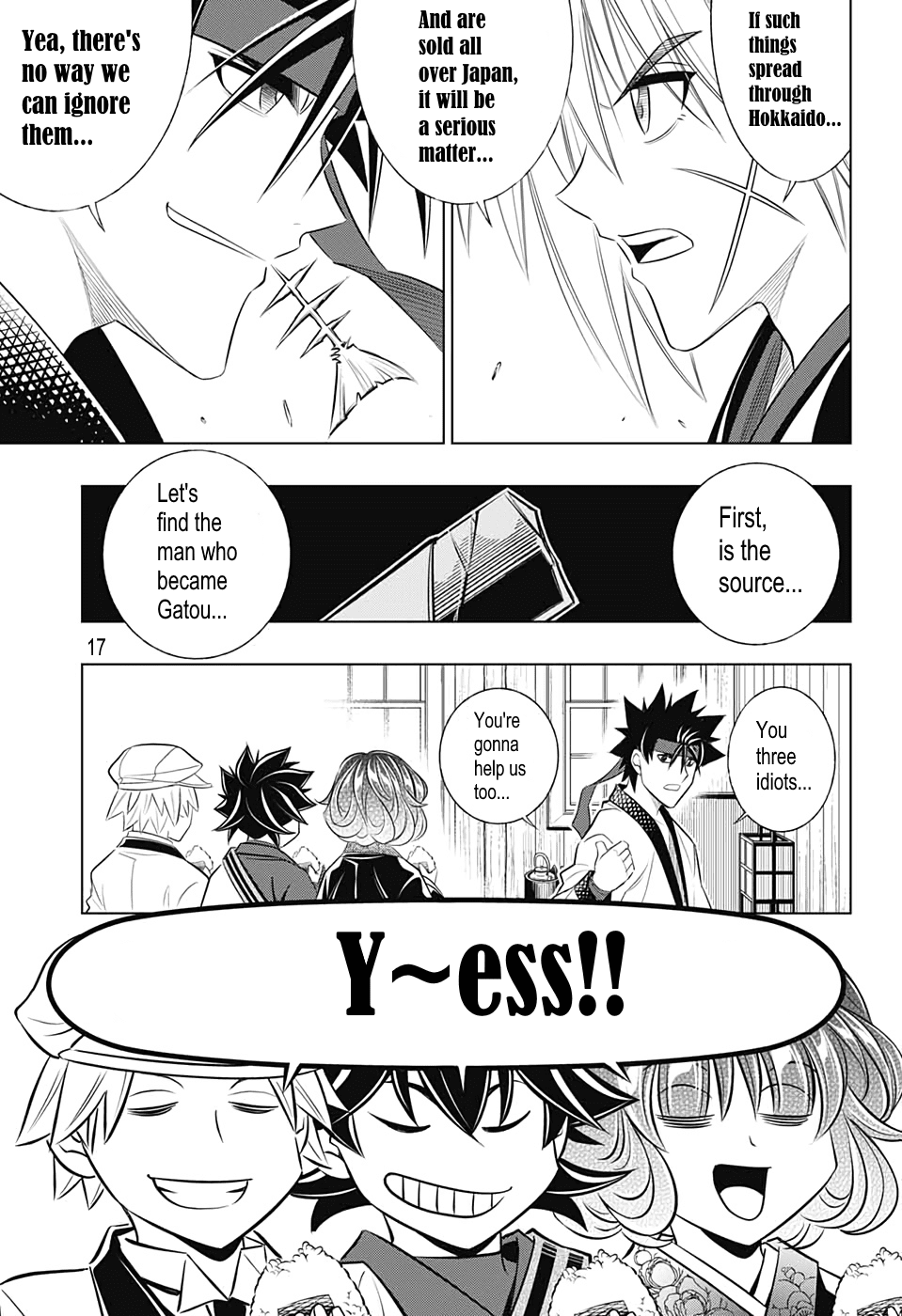 Rurouni Kenshin: Hokkaido Arc Chapter 23 page 18 - Chapter 23: Follow the Gatou Sword!