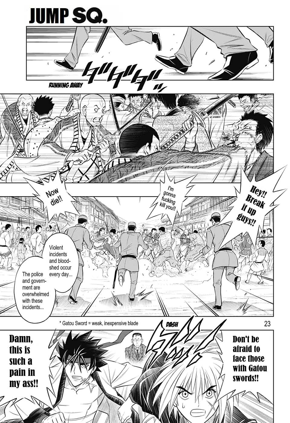 Rurouni Kenshin: Hokkaido Arc Chapter 23 page 24 - Chapter 23: Follow the Gatou Sword!