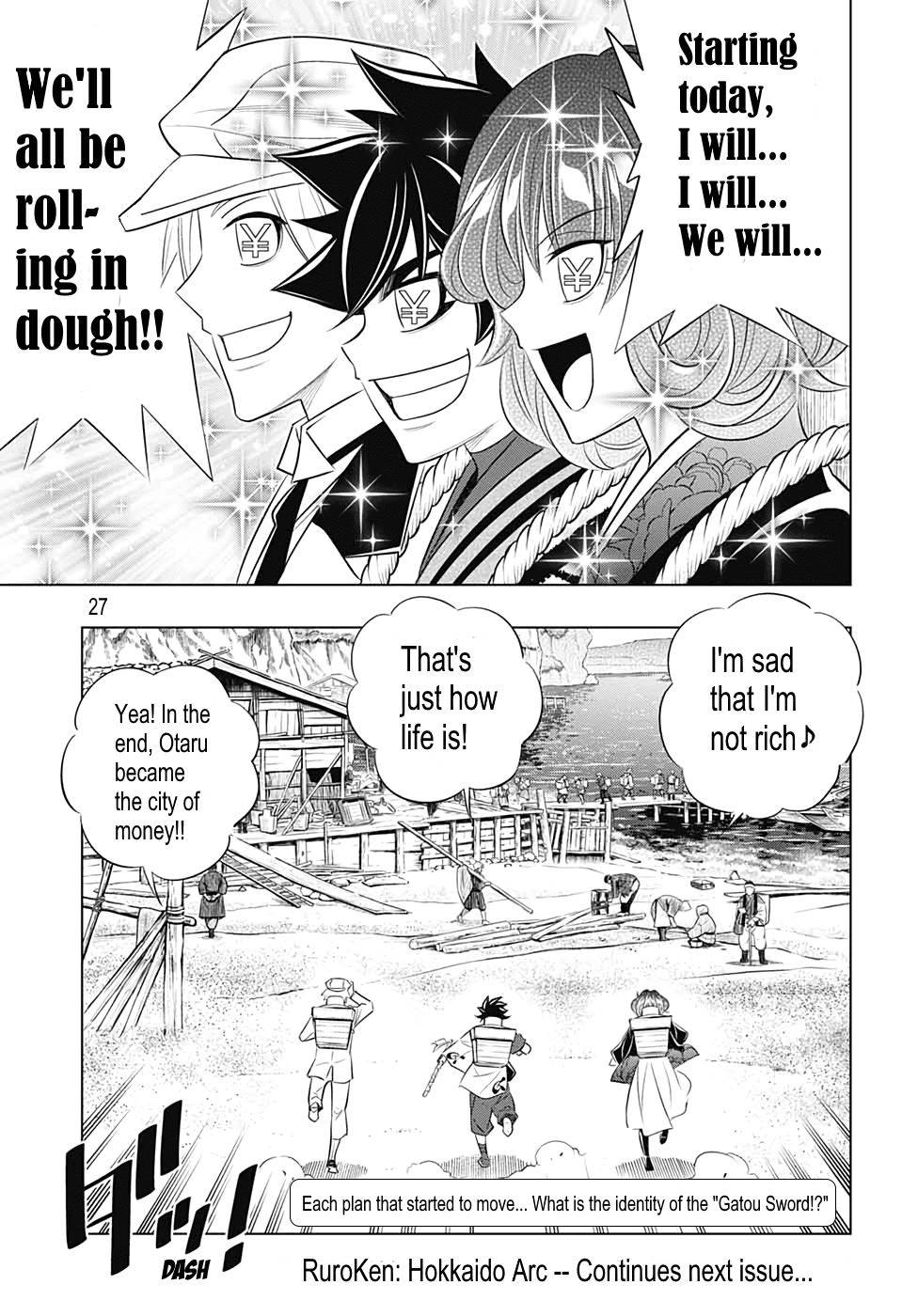 Rurouni Kenshin: Hokkaido Arc Chapter 23 page 28 - Chapter 23: Follow the Gatou Sword!