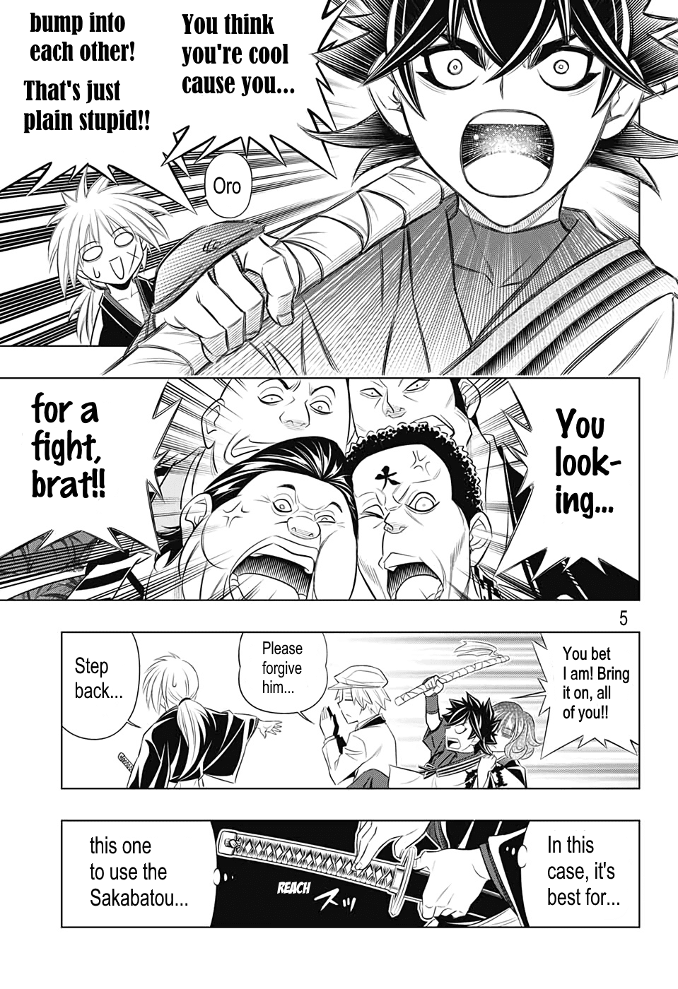 Rurouni Kenshin: Hokkaido Arc Chapter 23 page 6 - Chapter 23: Follow the Gatou Sword!