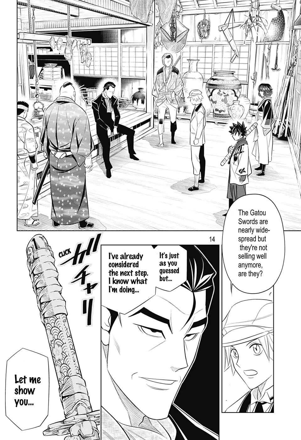 Rurouni Kenshin: Hokkaido Arc Chapter 24 page 14 - Chapter 24: That Man, Gatou!