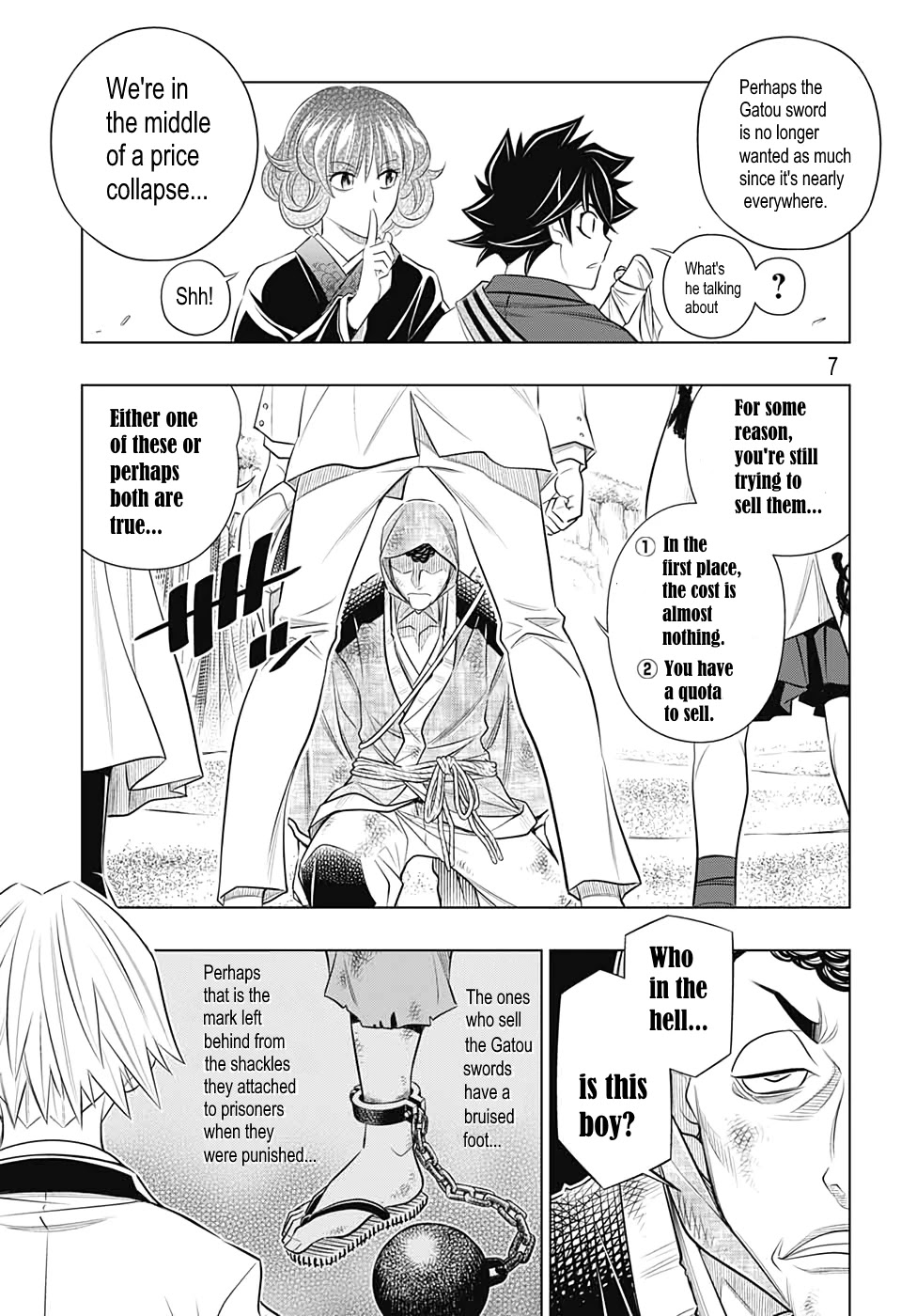Rurouni Kenshin: Hokkaido Arc Chapter 24 page 7 - Chapter 24: That Man, Gatou!