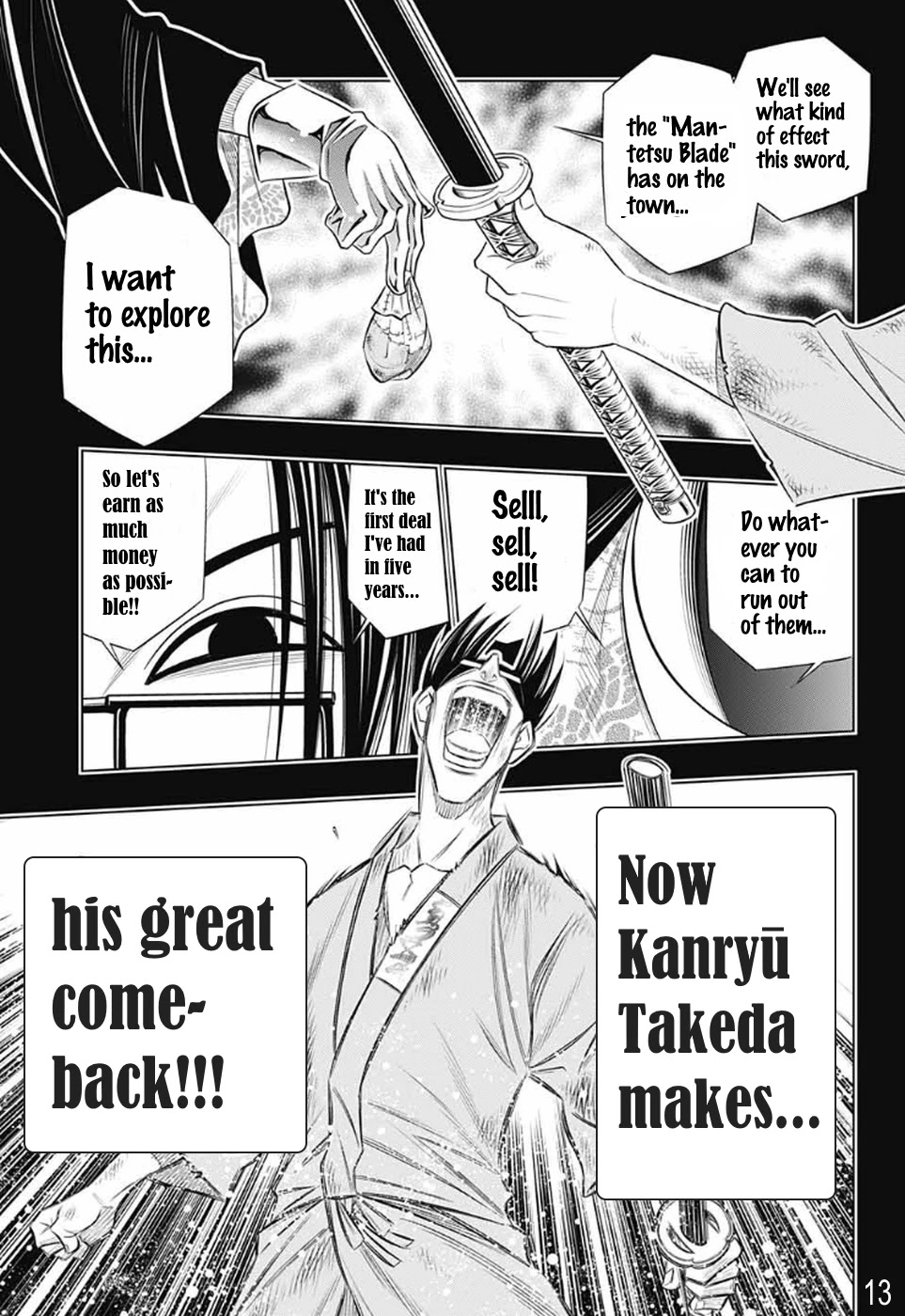 Rurouni Kenshin: Hokkaido Arc Chapter 25 page 13 - Chapter 25: That man, Kanryu