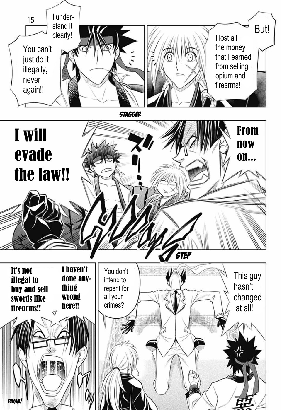 Rurouni Kenshin: Hokkaido Arc Chapter 25 page 15 - Chapter 25: That man, Kanryu