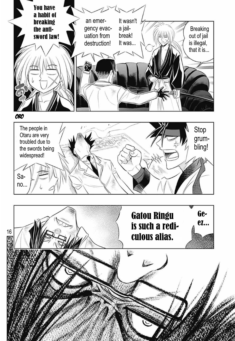 Rurouni Kenshin: Hokkaido Arc Chapter 25 page 16 - Chapter 25: That man, Kanryu