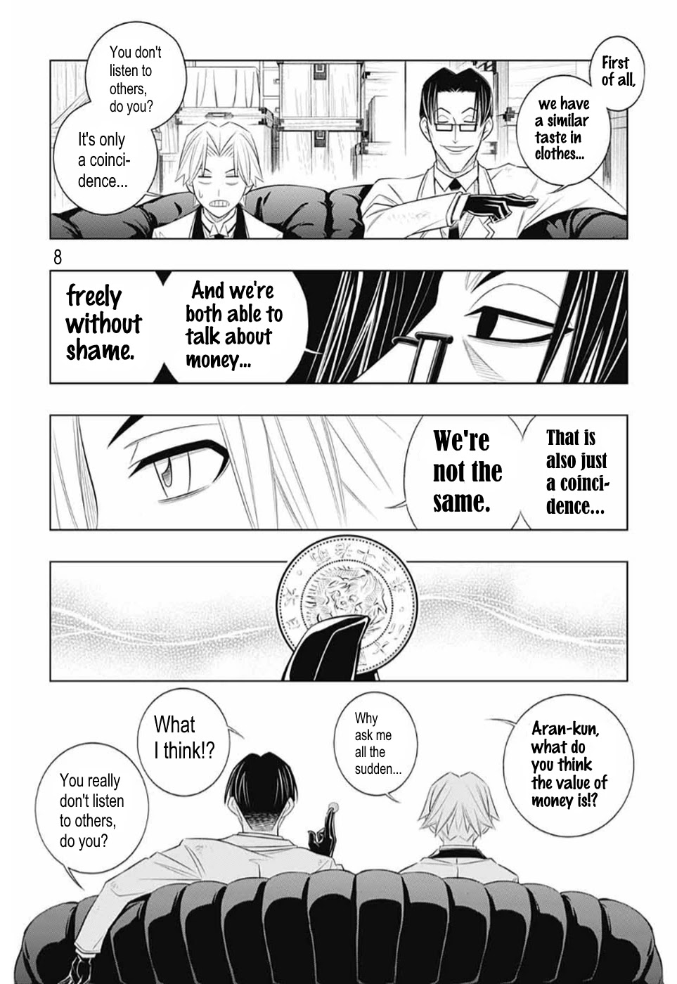 Rurouni Kenshin: Hokkaido Arc Chapter 26 page 8 - Chapter 26: Value of Money