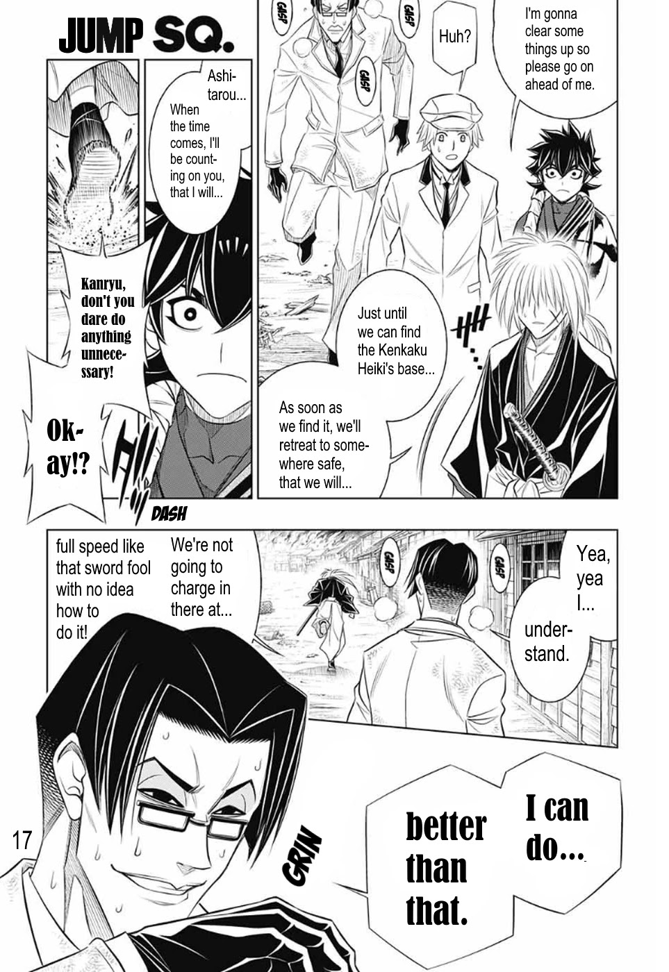 Rurouni Kenshin: Hokkaido Arc Chapter 28 page 16 - Chapter 28: Breaking Futae no Kiwami
