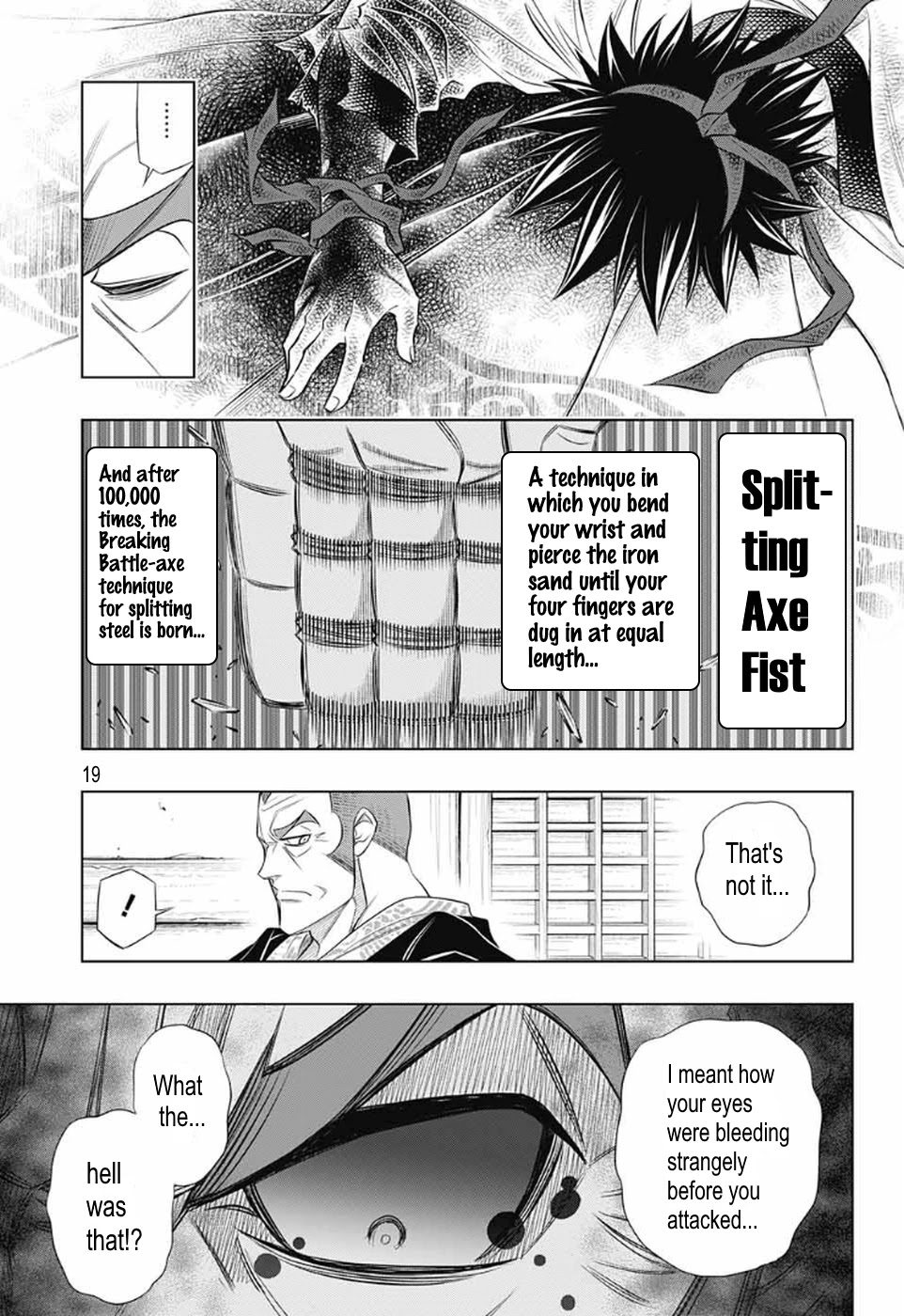 Rurouni Kenshin: Hokkaido Arc Chapter 28 page 18 - Chapter 28: Breaking Futae no Kiwami