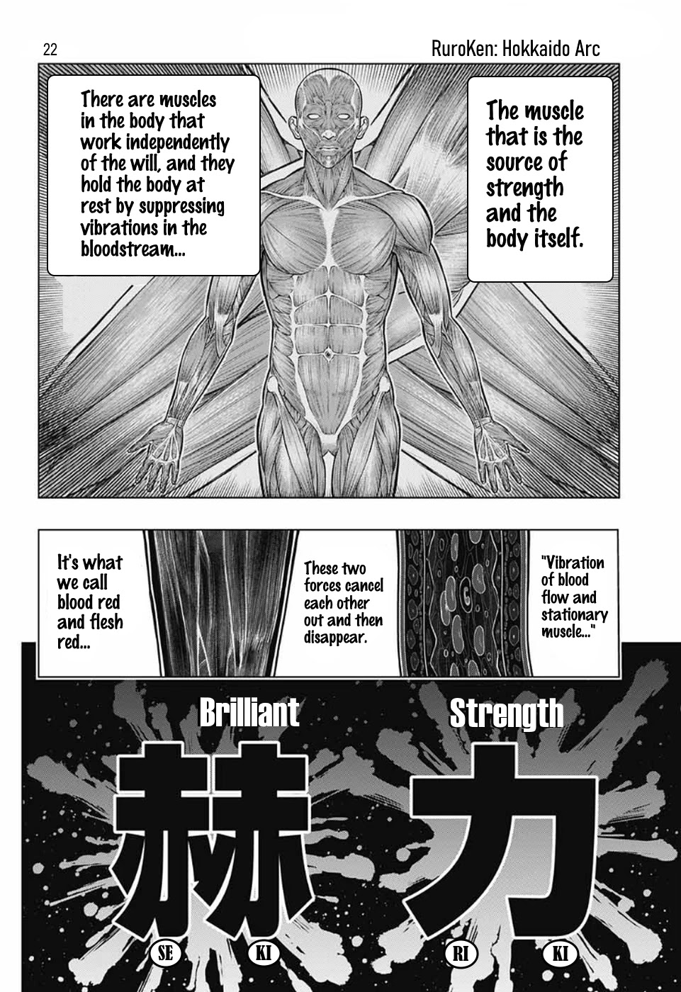 Rurouni Kenshin: Hokkaido Arc Chapter 28 page 21 - Chapter 28: Breaking Futae no Kiwami