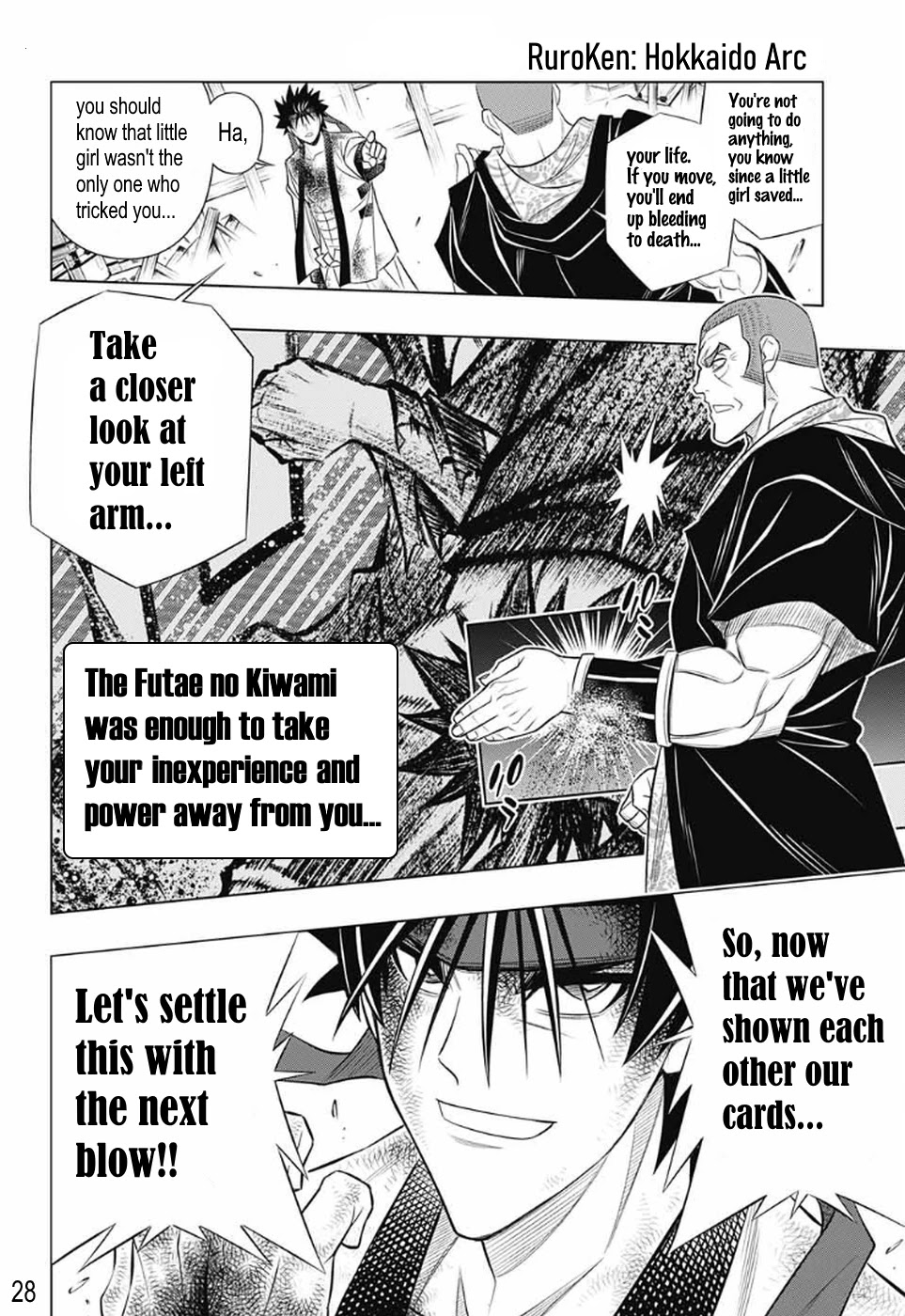 Rurouni Kenshin: Hokkaido Arc Chapter 28 page 27 - Chapter 28: Breaking Futae no Kiwami