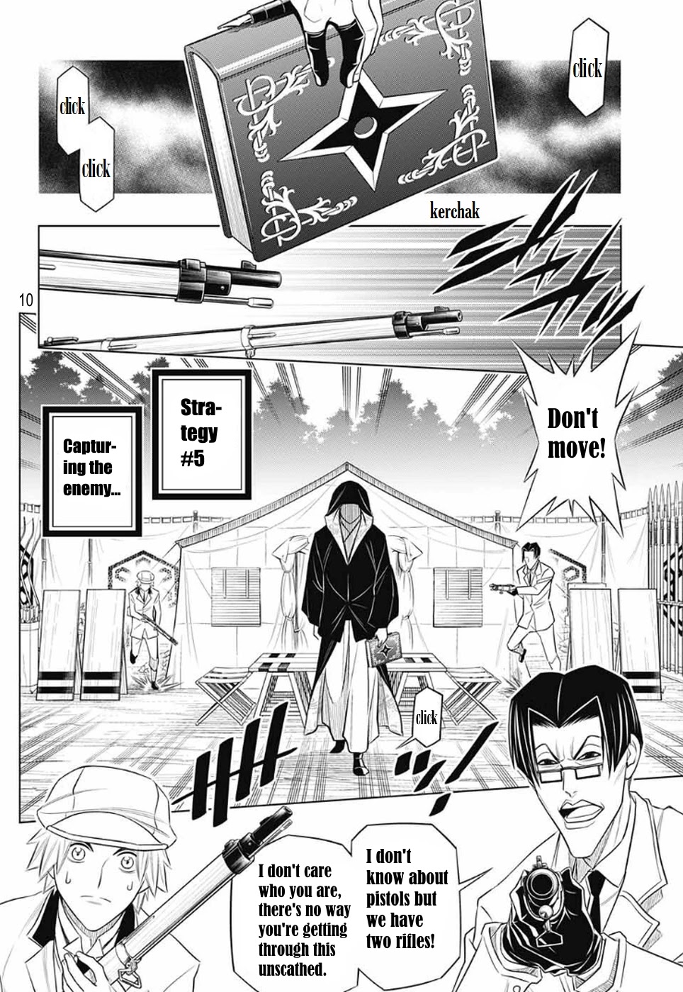 Rurouni Kenshin: Hokkaido Arc Chapter 29 page 10 - Chapter 29: Infiltration: Otaru Base