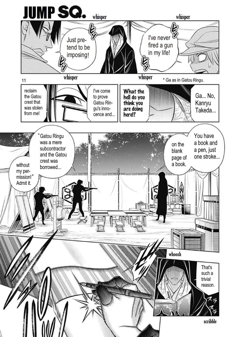 Rurouni Kenshin: Hokkaido Arc Chapter 29 page 11 - Chapter 29: Infiltration: Otaru Base