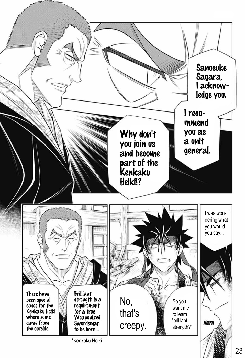 Rurouni Kenshin: Hokkaido Arc Chapter 29 page 22 - Chapter 29: Infiltration: Otaru Base