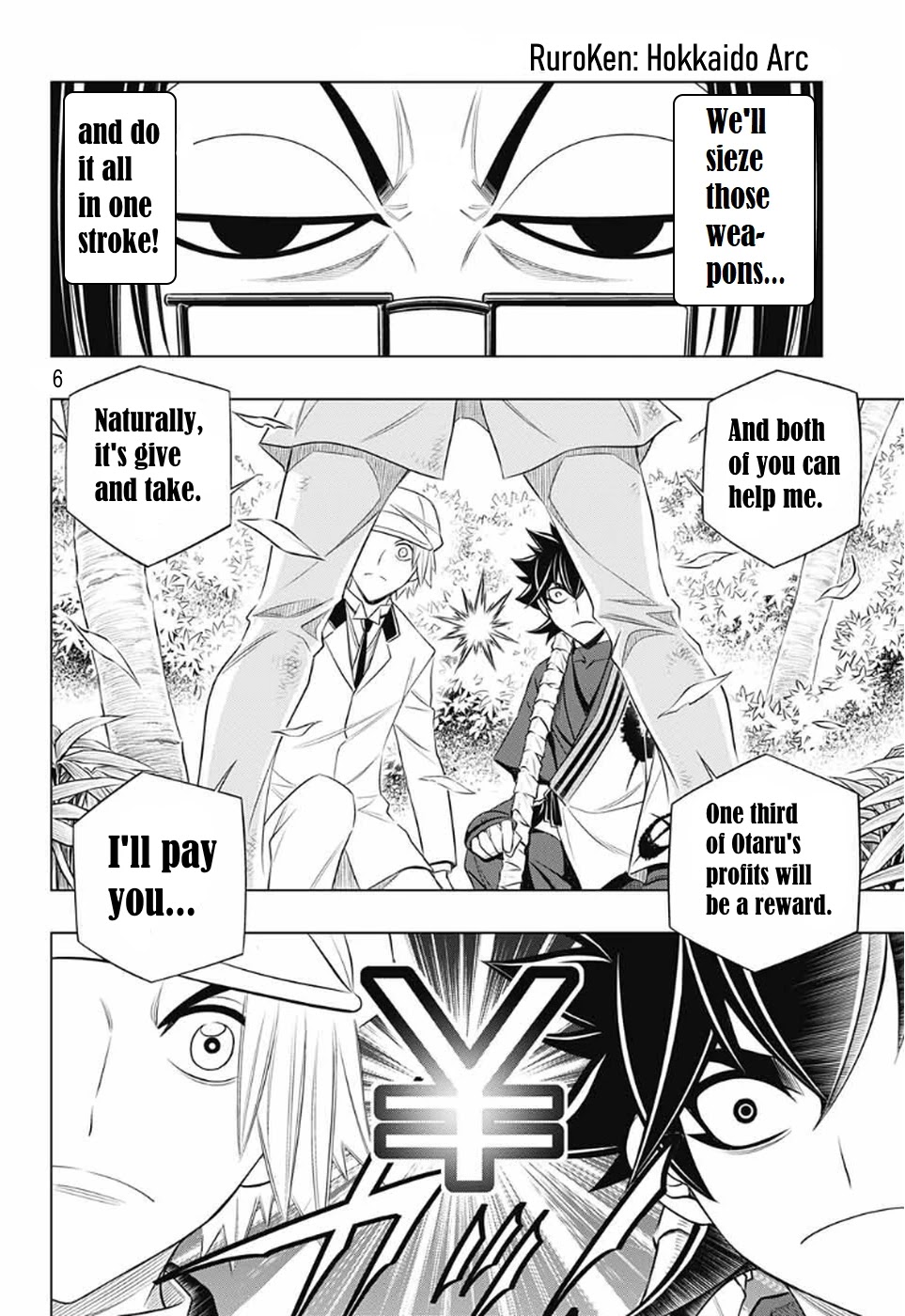 Rurouni Kenshin: Hokkaido Arc Chapter 29 page 6 - Chapter 29: Infiltration: Otaru Base