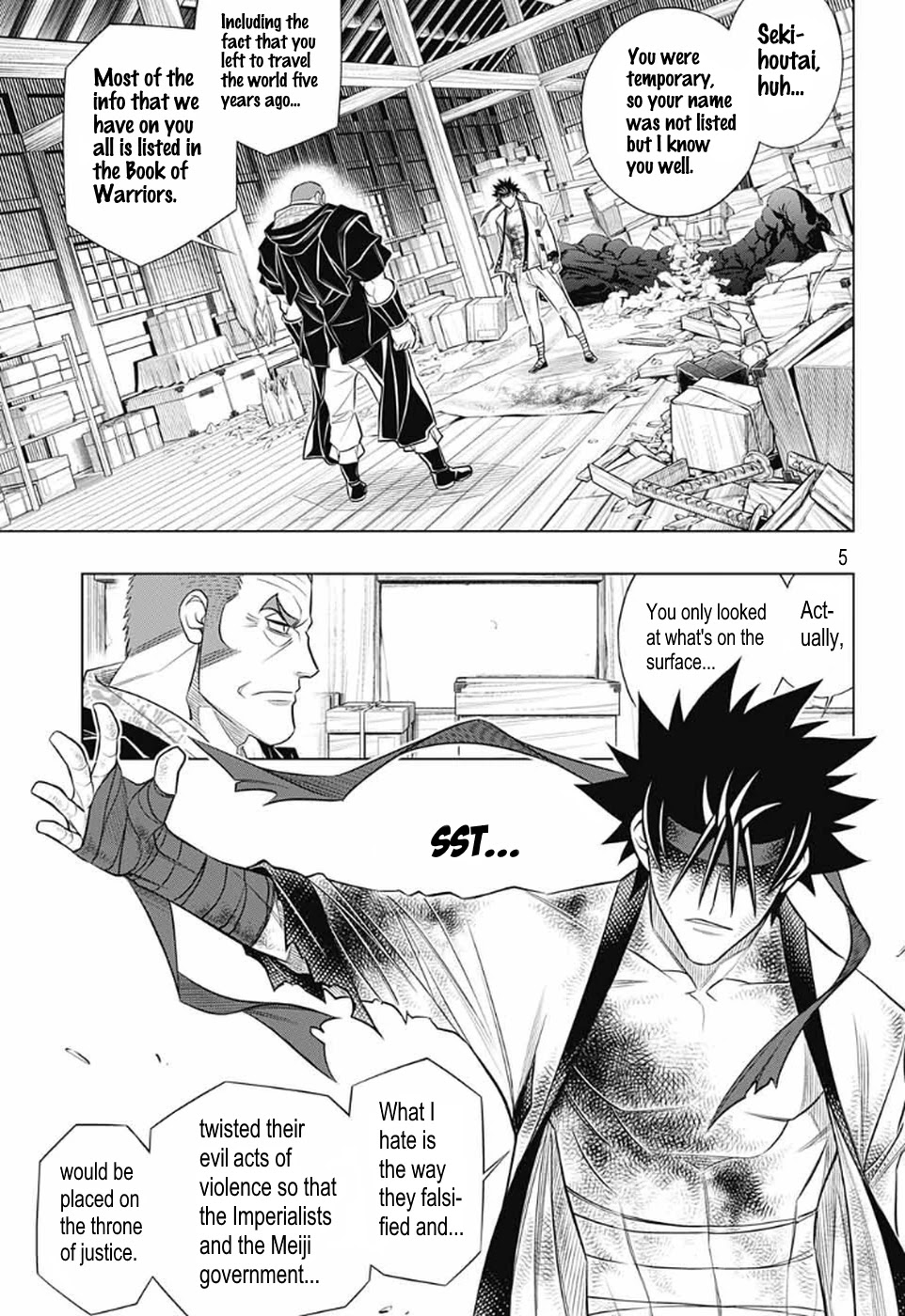 Rurouni Kenshin: Hokkaido Arc Chapter 30 page 4 - Chapter 30: How to End a Fight