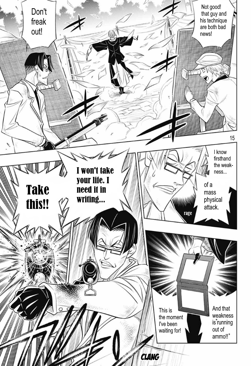 Rurouni Kenshin: Hokkaido Arc Chapter 31 page 15 - Chapter 31: Defeated Kanryū