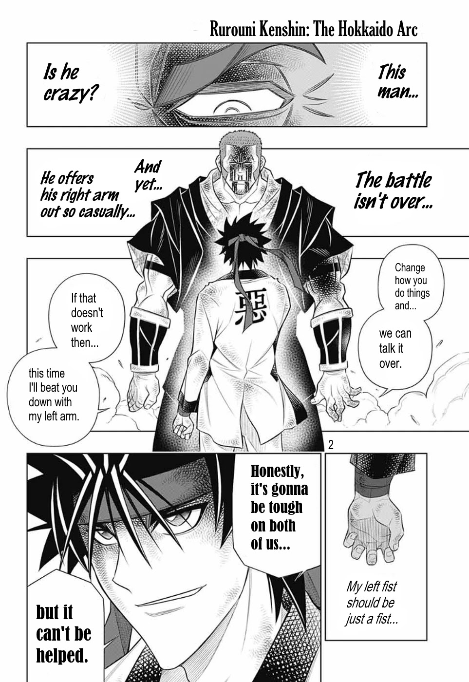 Rurouni Kenshin: Hokkaido Arc Chapter 31 page 2 - Chapter 31: Defeated Kanryū